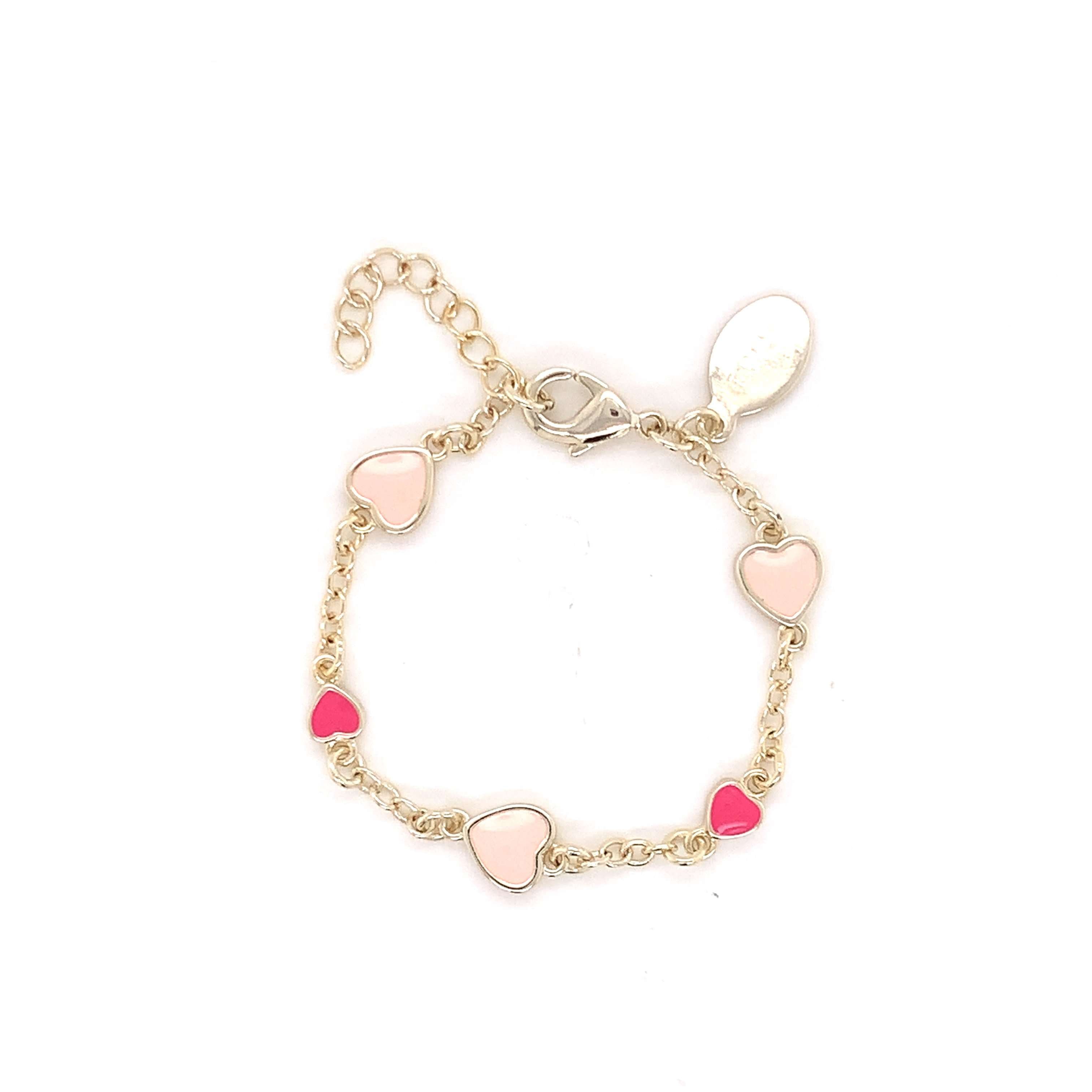 Light Pink Enamel Heart Charm