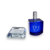 Crystal Blue Dreidel With Base