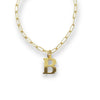 Gold Plated Initial Necklace - Choose Your Initial