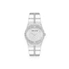 Faceted Crystal Bezel Watch - Silver-tone