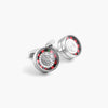 Tateossian Roulette cufflinks in stainless steel