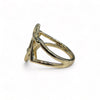 Jewish Star Ring With Double Band Connection