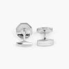 Tateossian Classic London Eye Cufflinks With White Mother of Pearl And White Diamonds