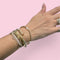 Gold Plated Stretch Bead Bracelet With Pearls