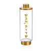 Shabbos Kodesh Raised Match Holder - Gold