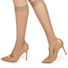 Silky Sheer Knee High Tights 12 Denier | One-Size Nude | 3 Pack Box