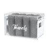 Classic Towel Box (With 8 Towels) - White Pearl