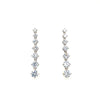 Graduated CZ Drop Earrings