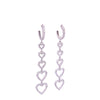 Falling open Heart CZ Earrings Itsallagift