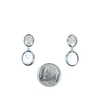 Oval Earrings With Micro Pave' And Mother Of Pearl Itsallagift