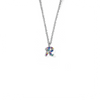 Rainbow CZ Initial Letter Necklace Itsallagift