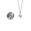 Rainbow CZ Initial Letter Necklace Itsallagift