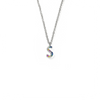 Rainbow CZ Initial Letter Necklace Itsallagift