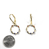 Rainbow CZ Open Circle Dangle Earrings Itsallagift