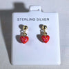 Kids Heart Earrings Red Itsallagift