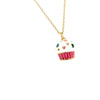 Kids Necklace With Cute Enamel Cupcake Pendant Itsallagift