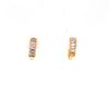 Mini Baguette Hoop Earrings Itsallagift