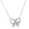 Mother of pearl butterfly necklace Silver Itsallagift