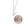 Small Initial Necklace With Micro Pave CZ Stones Itsallagift