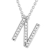 Small Initial Necklace With Micro Pave CZ Stones N Itsallagift